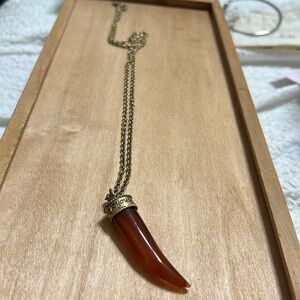 Joyous Amber Color Horn Stone EUC